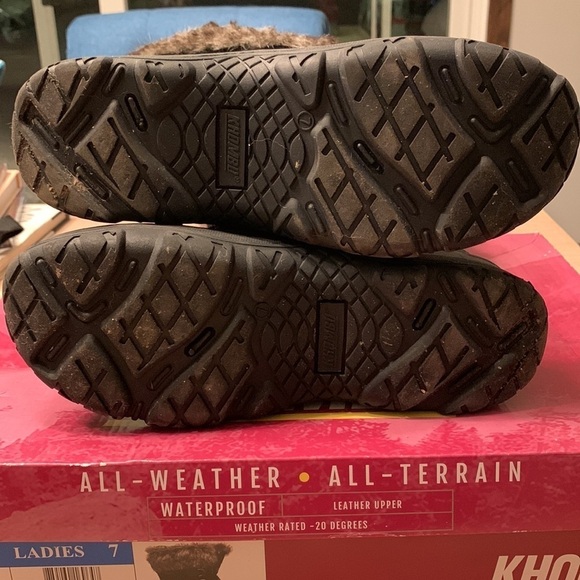 Khombu Slope ladies boots All weather Waterproof Leather upper light wear Sz 7 - Picture 5 of 7